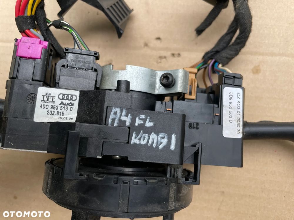 PRZEŁĄCZNIK ZESPOLONY manetki TAŚMA PAJĄK AUDI A4 B5 LIFT KOMBI 4D0953513D - 2