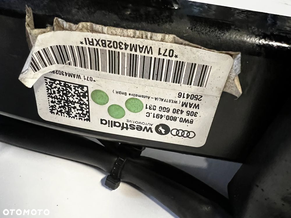 AUDI A4 B9 HAK HOLOWNICZY MODUŁ  KPL ORYGINAŁ 8w0800491c - 5