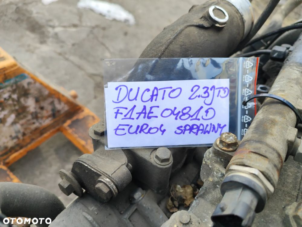 Silnik kompletny 2.3 JTD Euro4 przebieg 200tys. km F1AE0481D 120KM do Fiat Ducato III 06-14 kompletny z całym osprzętem film z pracą silnika - 10
