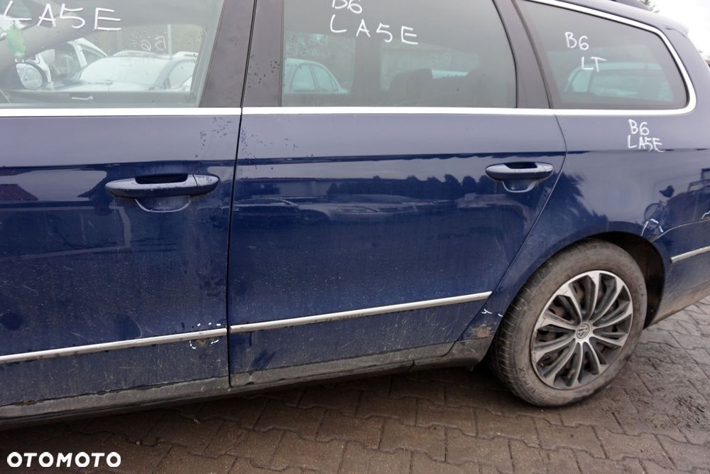 DRZWI TYLNE LEWE PASSAT B6 KOMBI LA5E  GRANATOWY VOLKSWAGEN 2005-2010 - 2