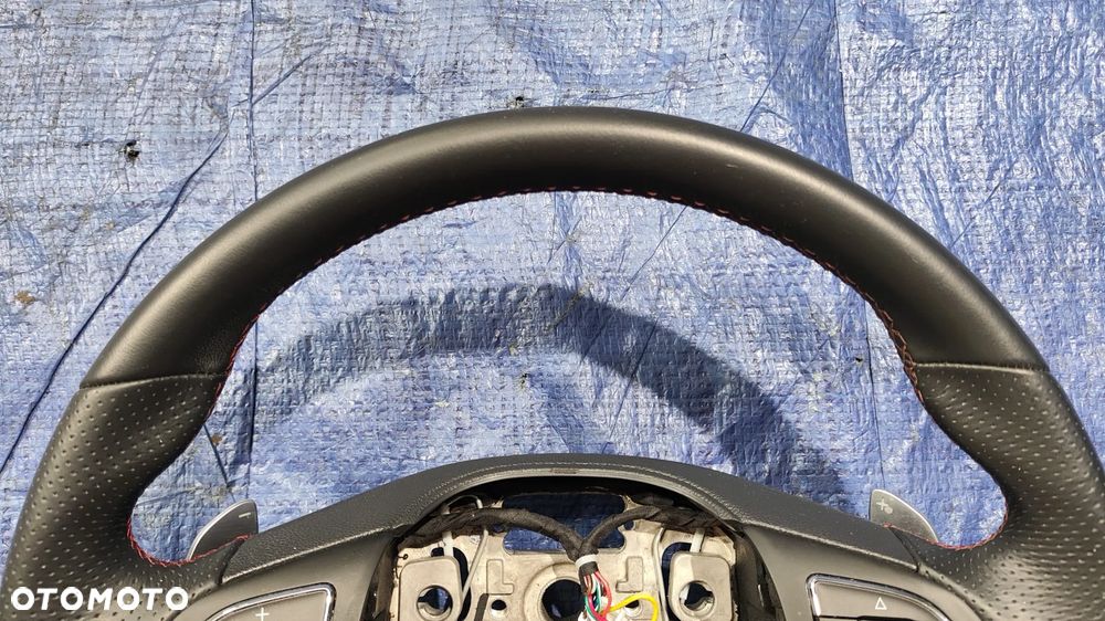 KIEROWNICA MULTIFUNKCYJNA ŁOPATKI SUPER SPORT SKÓRA CZERWONA NIĆ 10572605 ORYGINAŁ BARDZO ŁADNA MG HS - 3