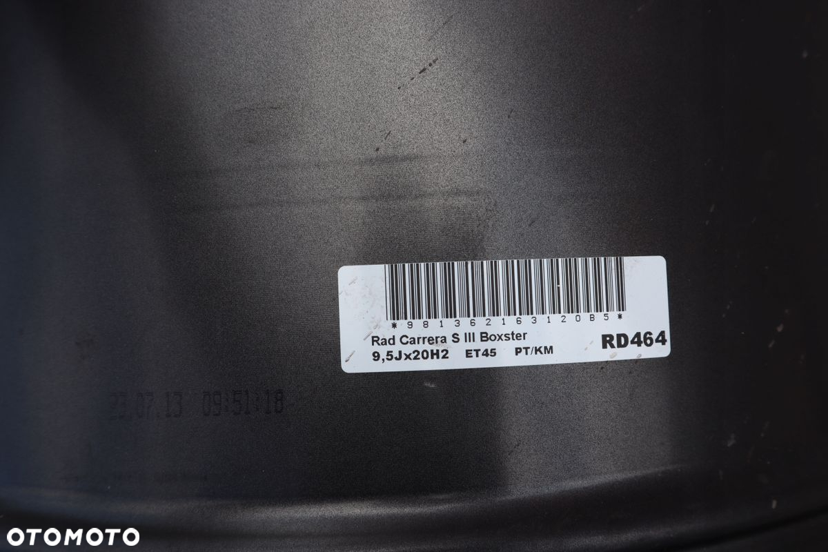 Felga Porsche OE PORSCHE CARRERA S III BOXSTER 981 9.5" x 20" 5x130 ET 45 - 2
