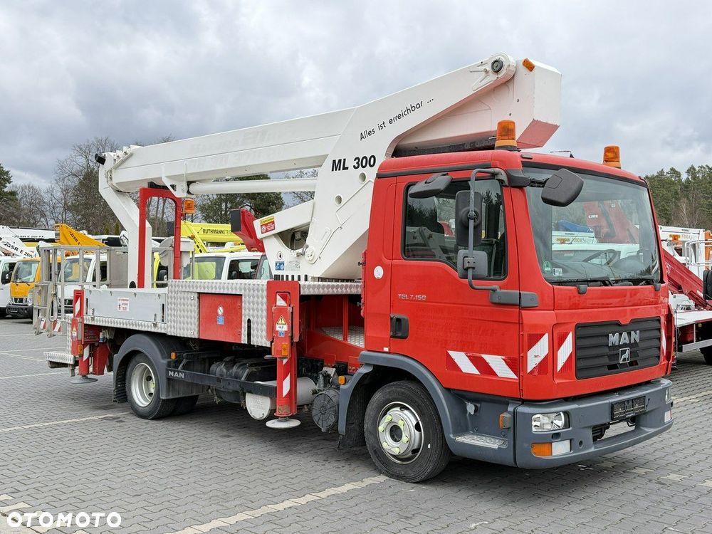 MAN TGL 7.150 Zwyżka Ruthmann T300 30m w bok 20m Mały przebieg - 1