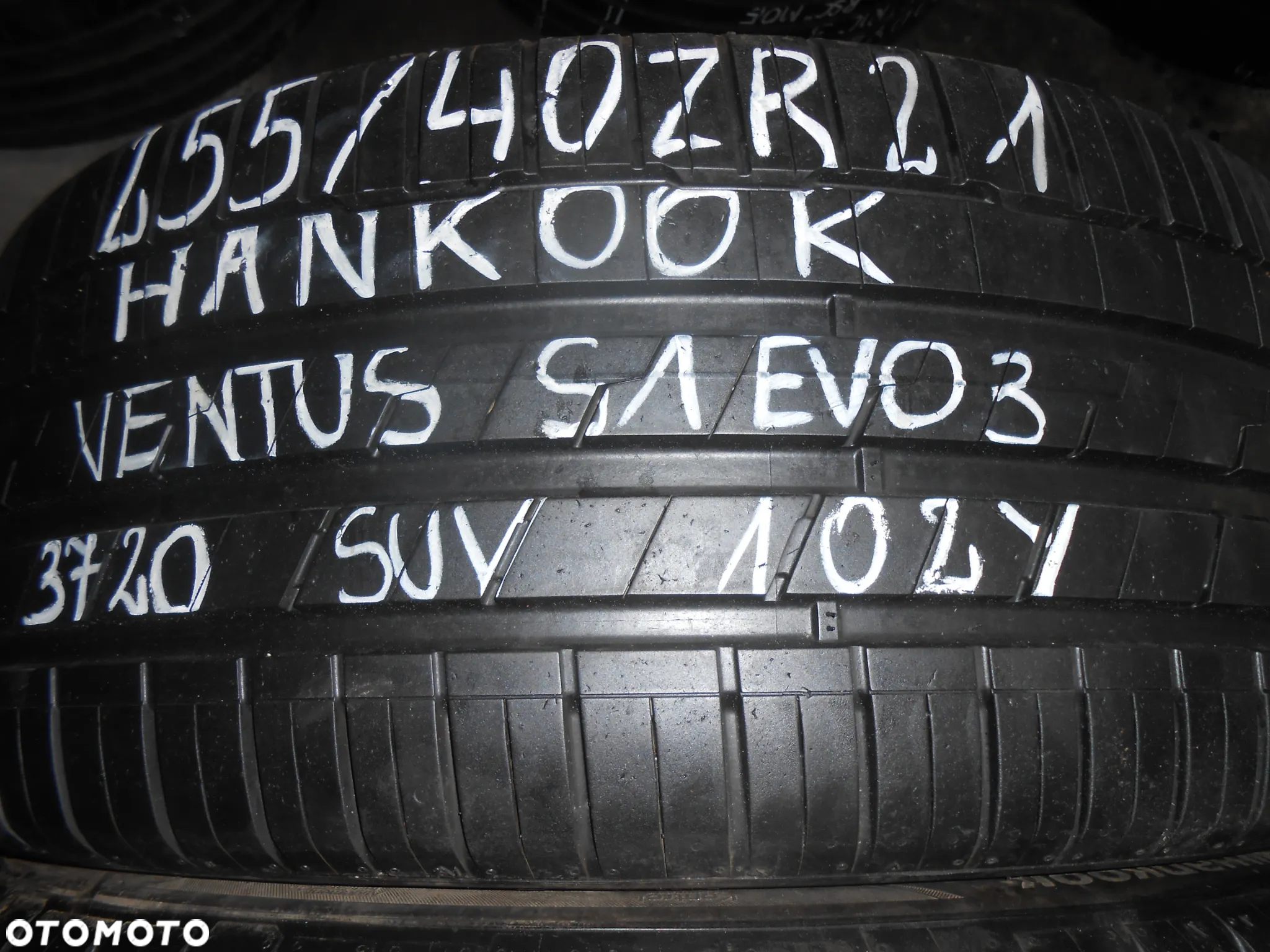 OPONY 255/40R21 HANKOOK VENTUS S1 EVO 3 SUV DOT 3720 7MM - 2