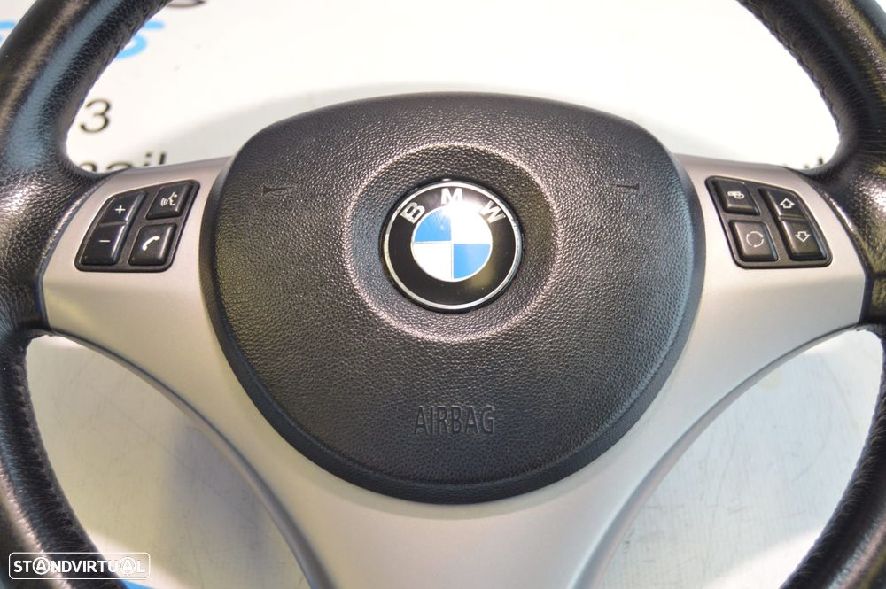 VOLANTE GUIADOR COMPLETO BMW SERIE 3 E90 3 SERIE 3 E91 E92 E93 X1 E84 SERIE 1 E81 E82 E87 E88 PELE AIRBAG COMANDOS MULTIFUNÇÕES CONTROLO - 8