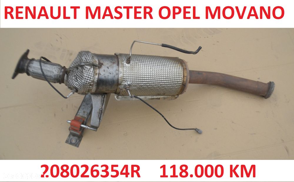 RENAULT MASTER Opel Movano III IV 3 4 2.3DCI Katalizator Filtr Dpf Wydech Tłumik 208026354R C625 - 1