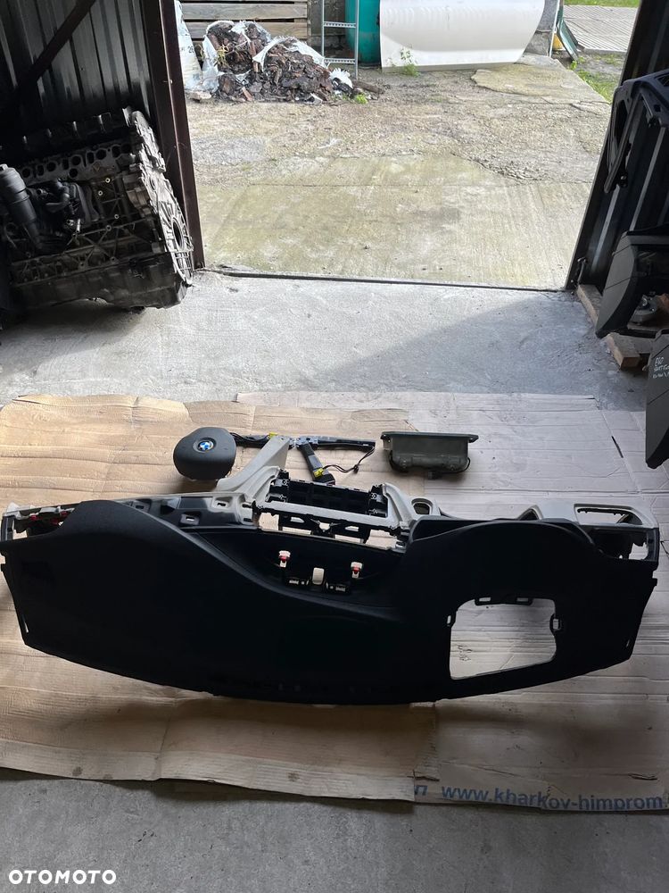 BMW 3 4 F30 F31 F32 F34 F36 DESKA ROZDZIELCZA KOKPIT KONSOLA ARIBAG NAPINACZE HUD ORYGINAŁ KOMPLET - 2