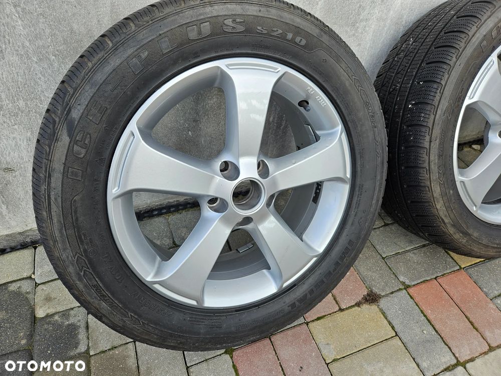 KOŁA FELGI ALUFELGI 17  6,5 J ET 39 1K8071497 OPONY ZIMOWE 225 55 17 VOLKSWAGEN SKODA KOMPLET FELGI Z OPONAMI - 2