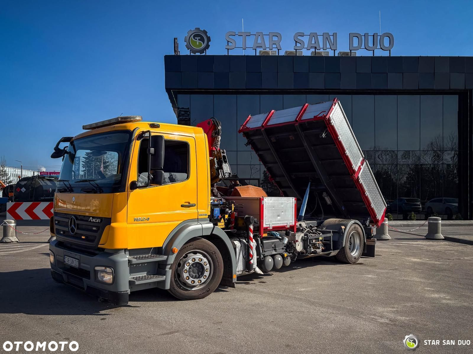 Mercedes-Benz AXOR 1824 4x2 HMF 975 HDS Żuraw Wywrotka Rotator - 9