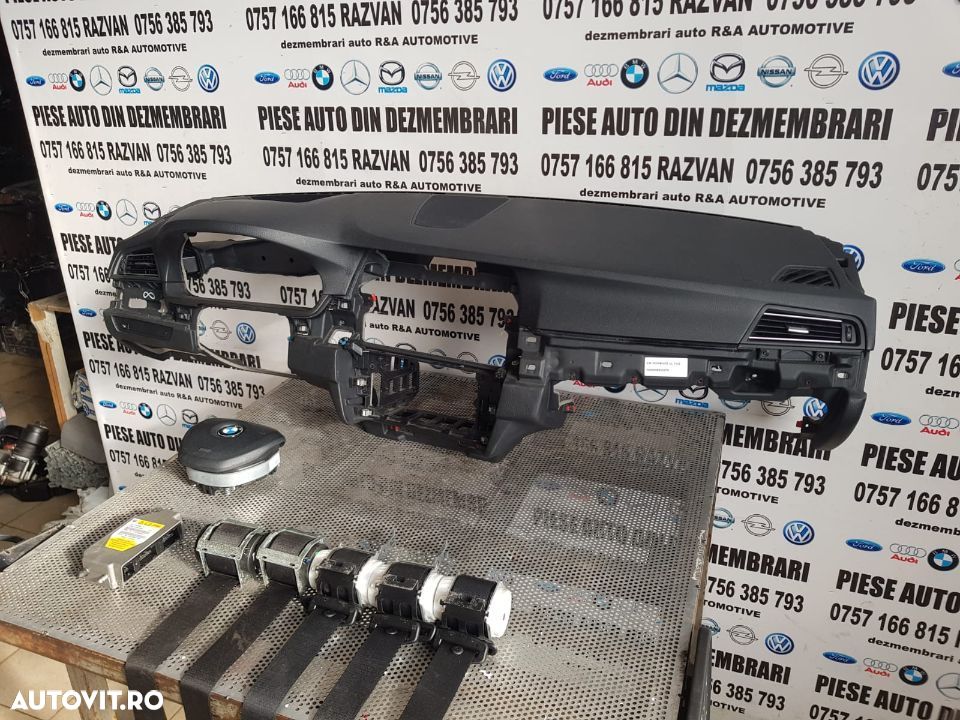 Kit Airbag Plansa Bord BMW F10 F11 HUD Intacta Livram oriunde In Tara Dezmembrez Bmw F10 - 4
