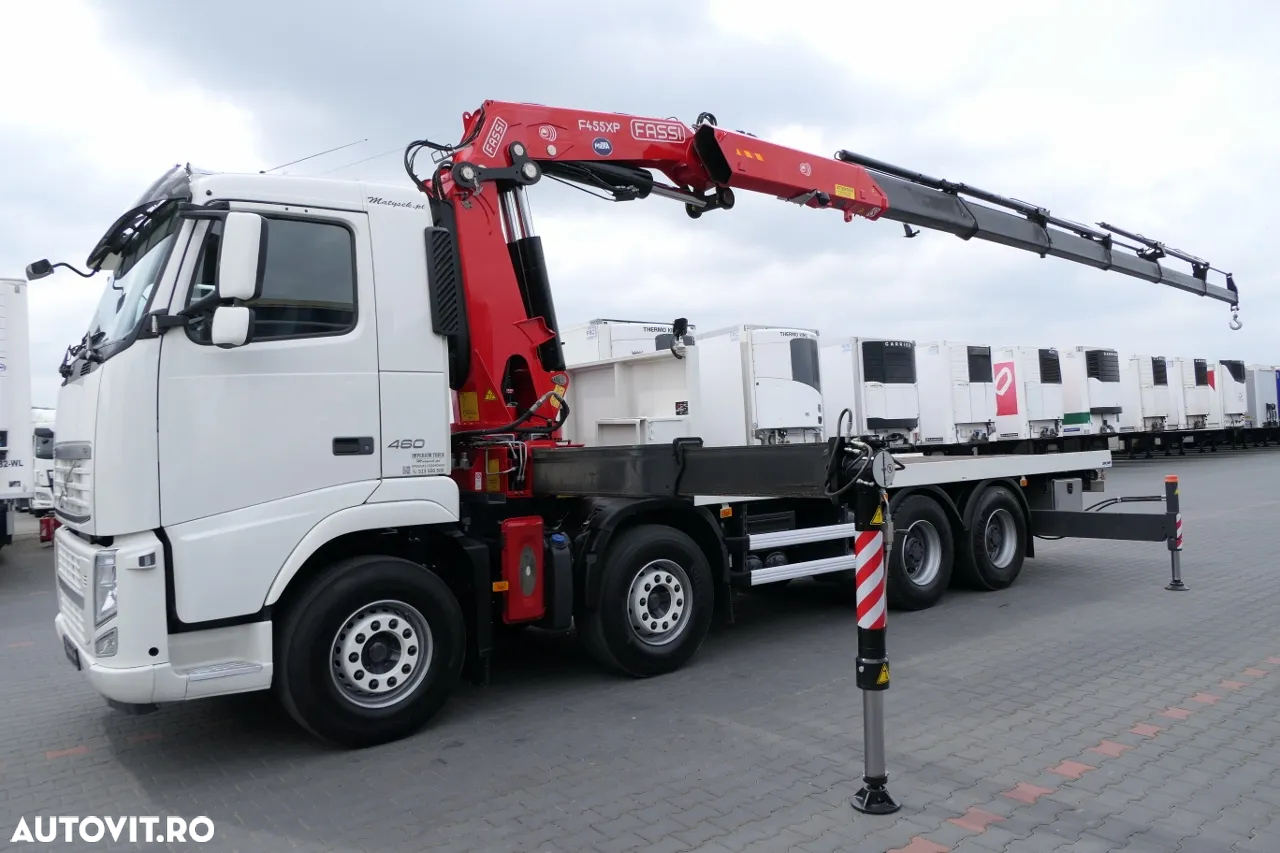 Volvo FH 460 / 8X4 / PLATFORMA + HDS FASSI F455 / 17 M RAZA / CAPACITATE MAX 13,5 T / RADIO CONTROL - 2