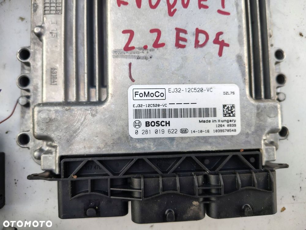 KOMPUTER SILNIKA ZESTAW EJ32-12C520-VC LAND RANGE ROVER EVOQUE 1 I 2.2 ED4 - 2