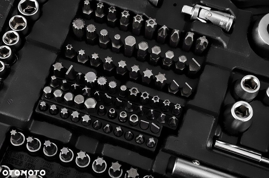 NEO ZESTAW KLUCZY NASADOWYCH 220 el 1/2" 3/8" 1/4" PŁASKIE TORX BITY 10-220 - 10