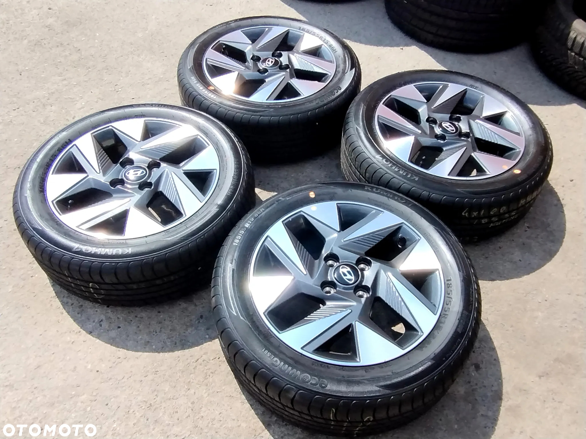 4x100 Felgi Aluminiowe Alufelgi 15 Koła Letnie Lato HYUNDAI ACCENT GETZ I10 KIA RIO PICANTO X CROSS Legnica ALU-RAD 185/55 23r. J.NOWE - 4