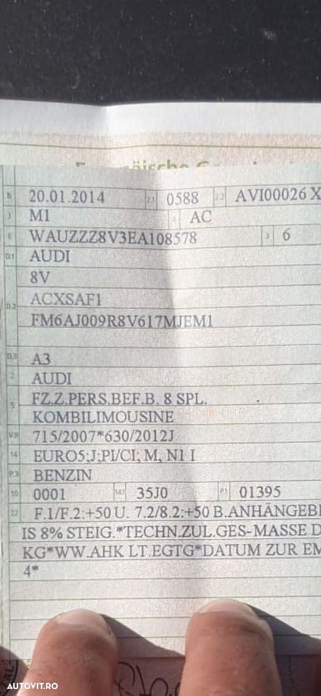 Dezmembrez Audi A3 2014 motor 1.4 tfsi CXSA  122 cp - 8