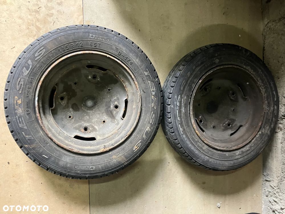 KOŁA FELGI CYTRYNKI FIAT 126P MALUCH DWIE SZTUKI Z OPONAMI DĘBICA D178 - 6