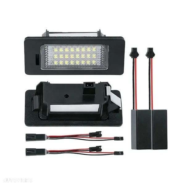 Lampi numar dedicate full led leduri pentru Skoda Superb 2 Break - 1