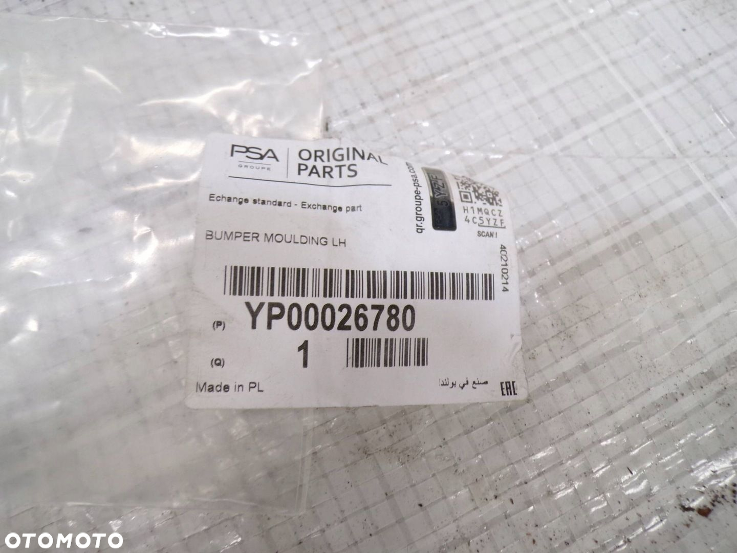 Opel Grandland X Listwa zderzaka przedniego YP00026780 NOWA ORYGINAŁ - 3