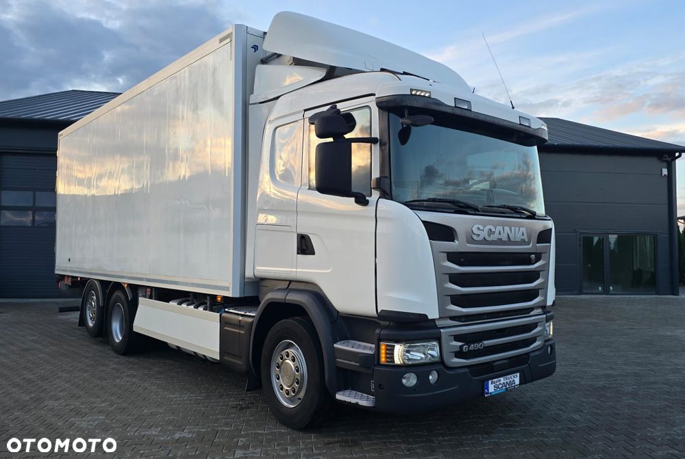 Scania G490 6x2 18 palet chłodnia diesel kurierka odwierty piękny stan świeży import! - 31
