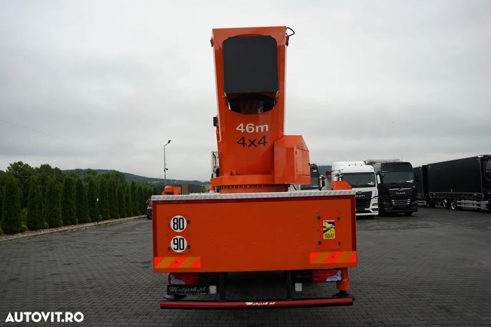 MAN TGM 18.290 / 4x4 / BRAȚ CU COLIVIE / ÎNĂLȚIME DE LUCRU 46M / MANUALĂ - 23