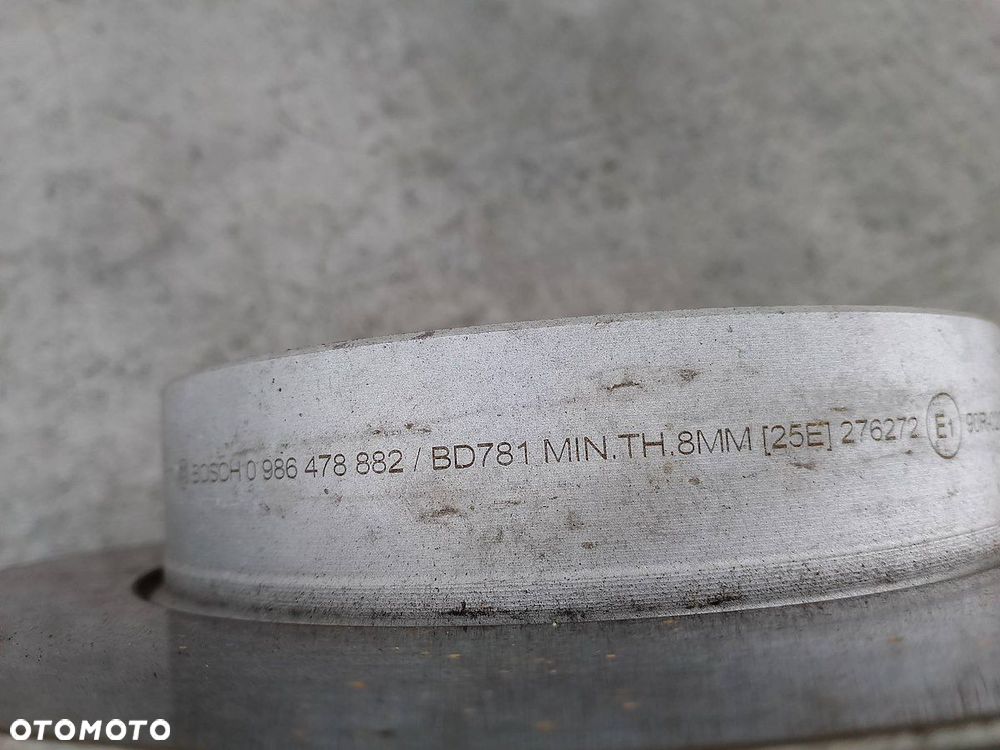 TARCZE HAMULCOWE TYŁ OPEL ASTRA G 0986478882 BOSCH 1.6 16V - 9