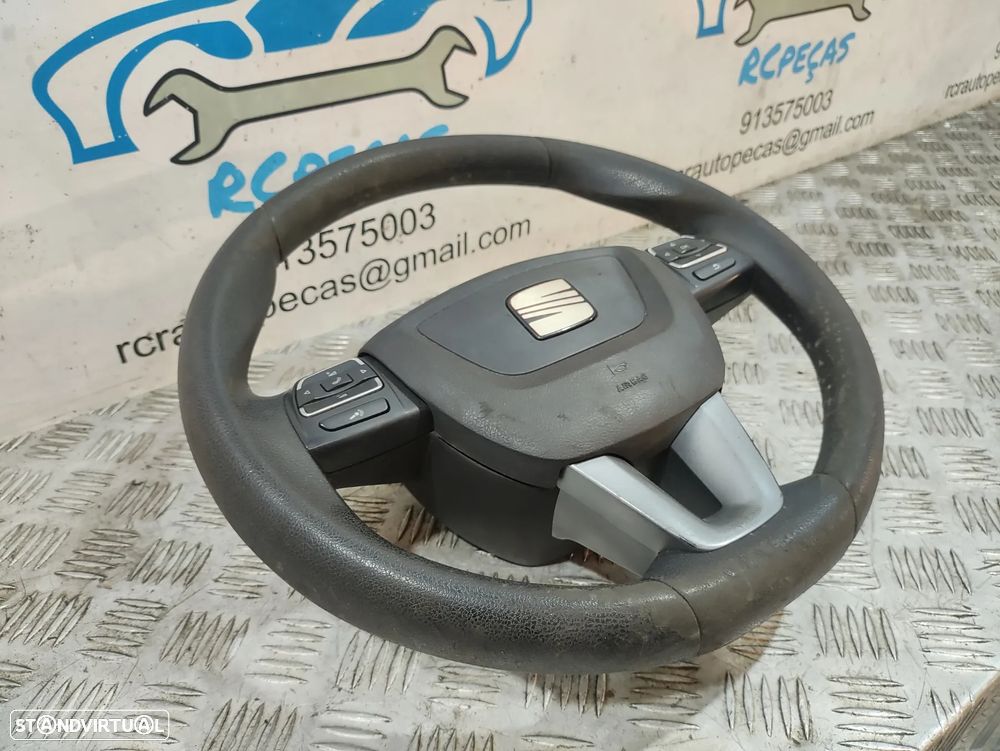 Volante Completo Pele Seat Leon 1P Multifunções - 2