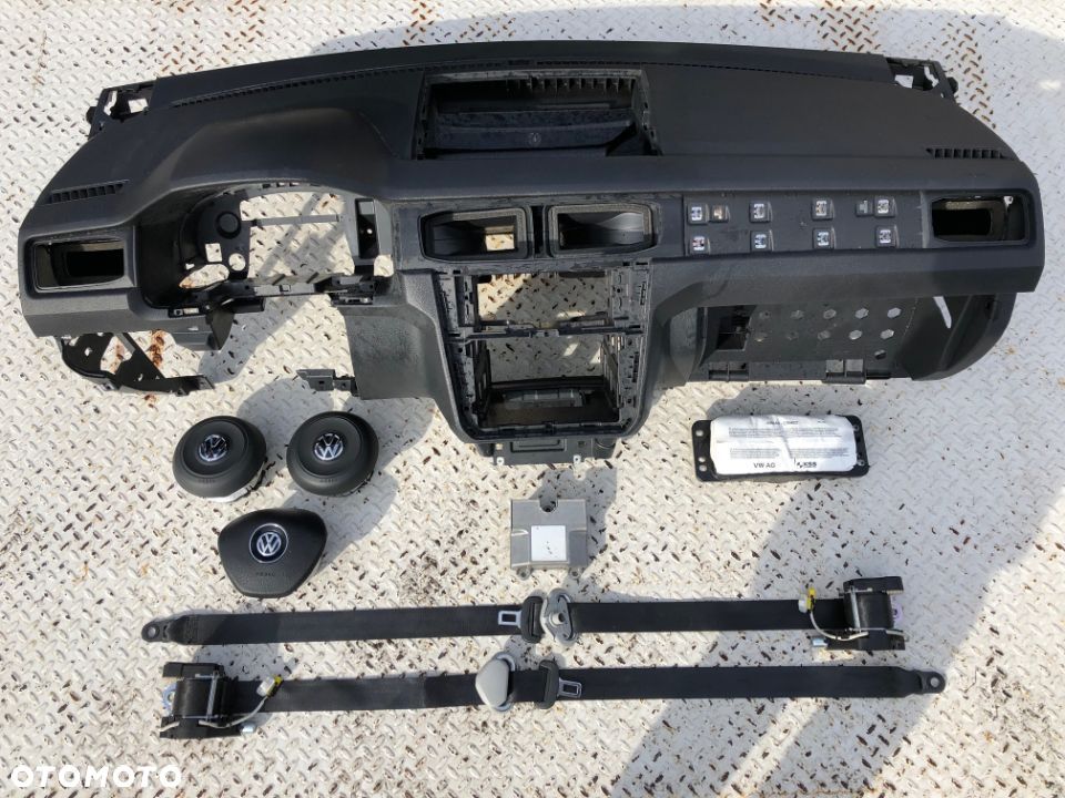 VW CADDY 4 IV 2K5 DESKA KONSOLA KOKPIT PULPIT PÓŁKA PARAPET AIRBAG AIR BAG rysy Raz2 - 8