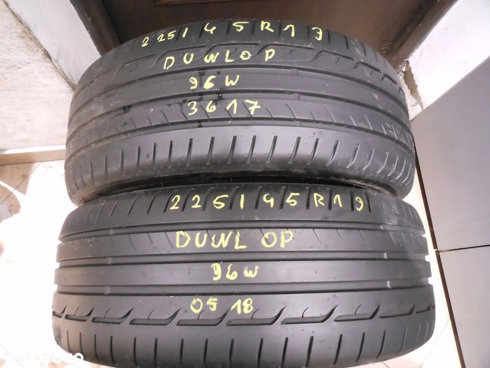 Opony 225/45r19 dunlop sport maxx rt 6,2mm lato para - 1