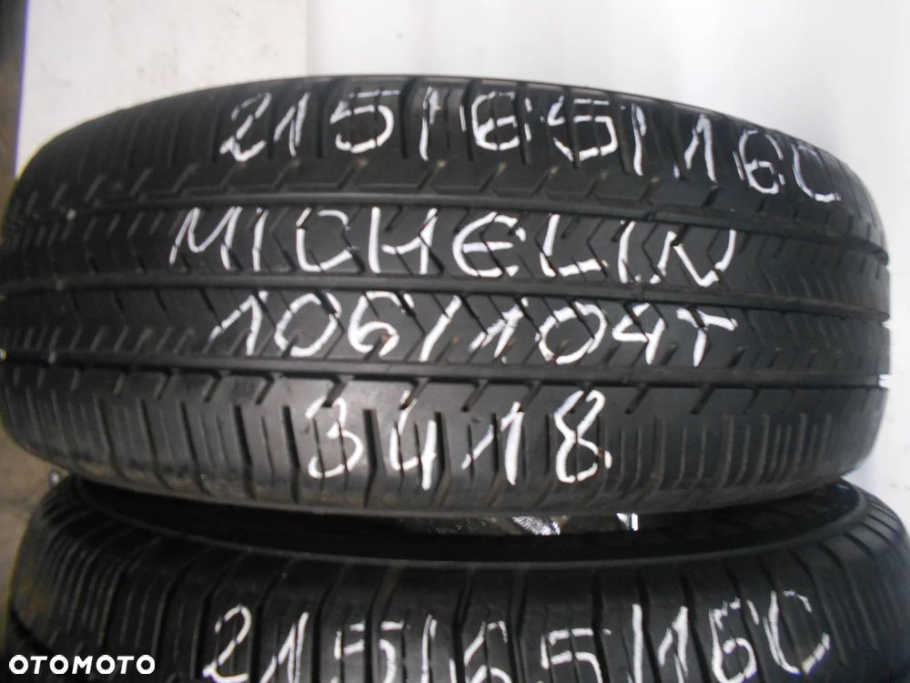OPONY 215/65R16C MICHELIN AGILIS 51 DOT 1122 /  3418 9.2MM - 2