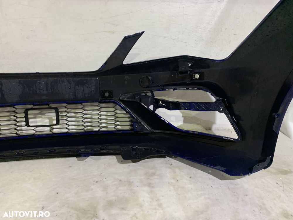 Bara fata Seat Leon 3, facelift, 2016, 2017, 2018, 2019, cod origine OE 5F0807221AB, cu gauri pentru spalatori faruri si senzori de parcare (4). Grila este defecta. - 13