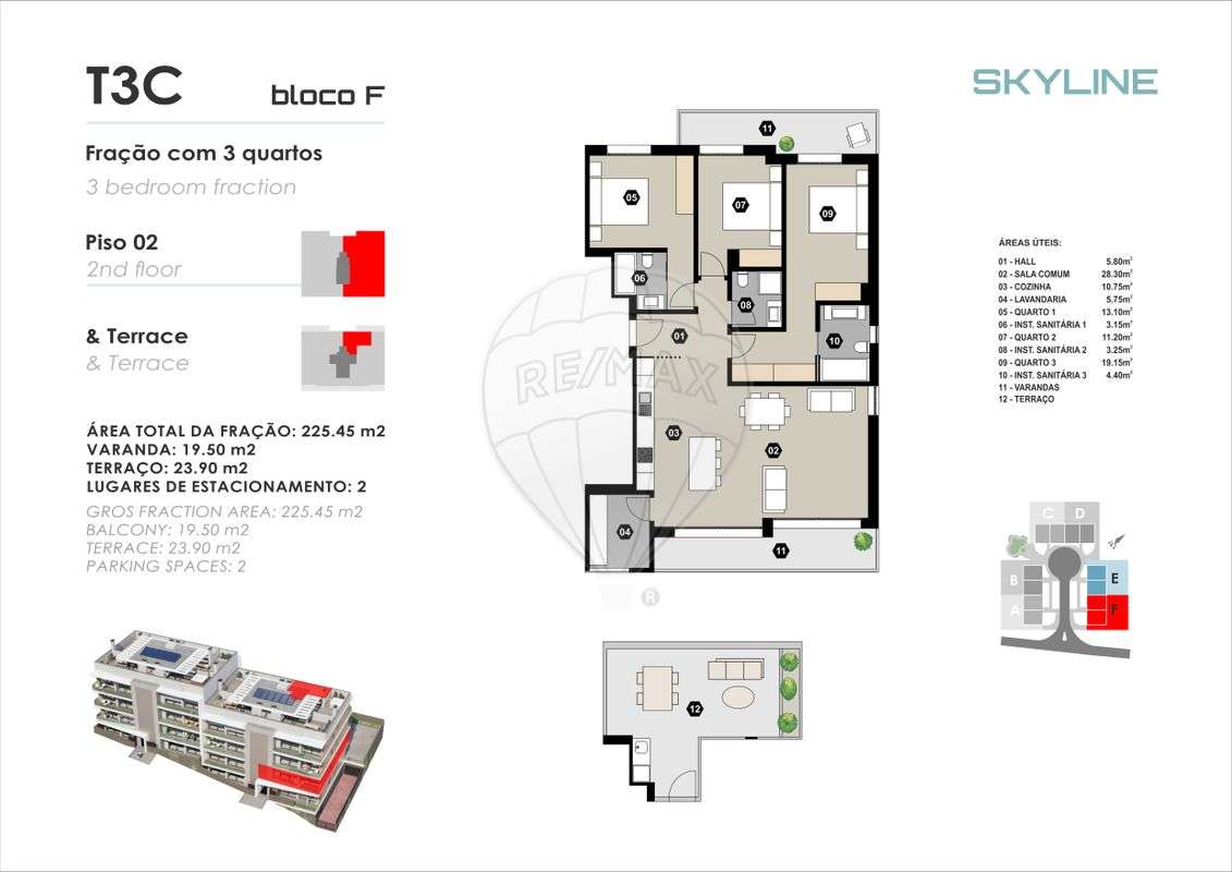 Apartamento T3 para venda - Grande imagem: 2/11