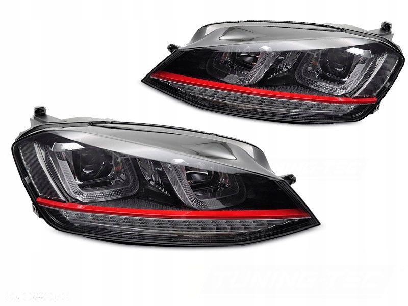 Reflektor Lampa kp Xenon-look h7 GTI Tuning Dynamiczne DTS VW Golf VII 7 5g - 1
