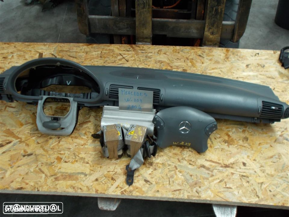 Conjunto De Tablier E Cintos Mercedes W203 2004 - 1
