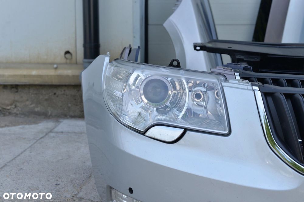MASKA ZDERZAK GRILL BŁOTNIK LAMPA H7 XENON PAS BELKA SKODA SUPERB 2 II 08- - 6
