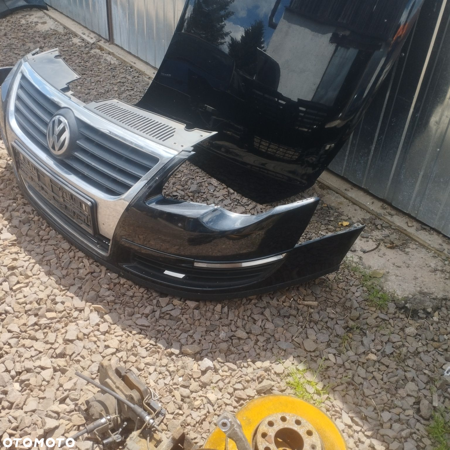 Volkswagen passat B6 maska zderzak pas przedni lampy lc9x - 2