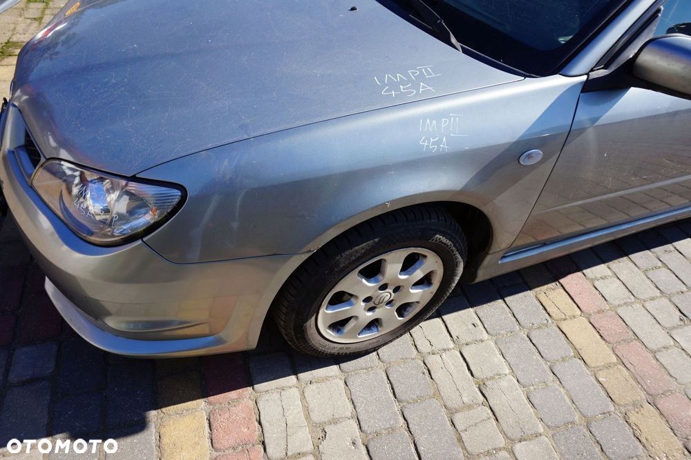 MASKA ZDERZAK BŁOTNIKI LAMPY IMPREZA II GD LIFT 45A  SUBARU 2006-2007 SZARY PRZÓD KOMPLETNY - 8