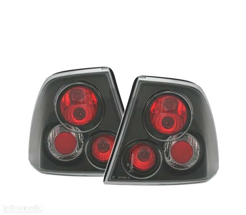 FAROLINS TRASEIROS PARA OPEL VECTRA B 95-98 PRETO - 1