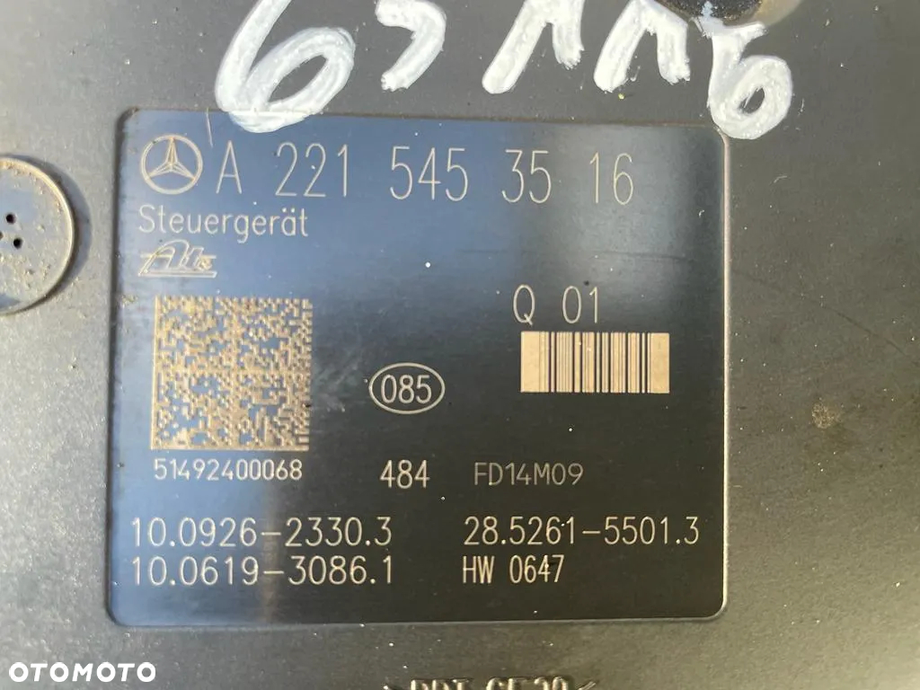 pompa abs modul mercedes w221 w216 2215453516 - 4