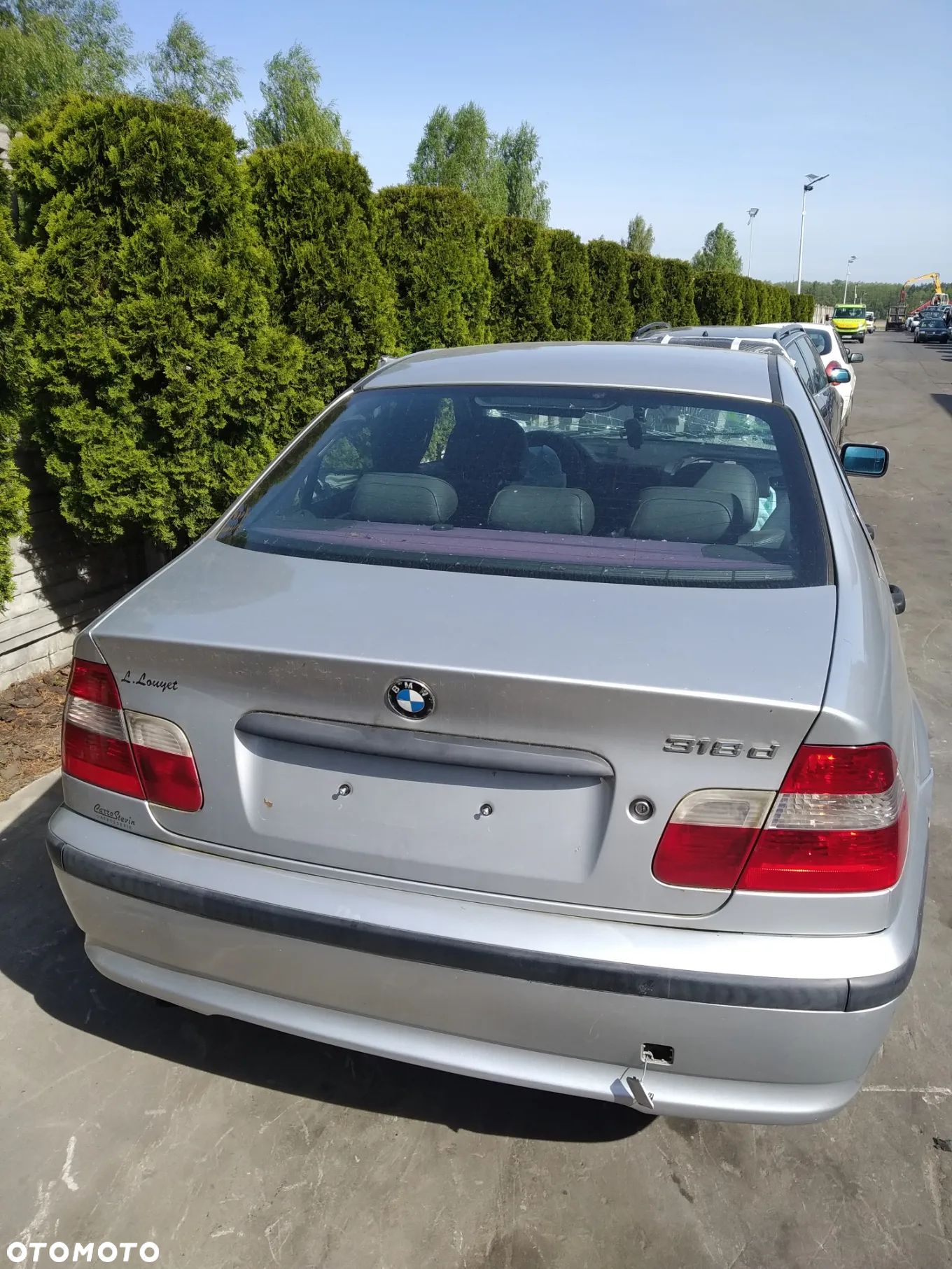 BMW E46 LIFT 318D 01-05 ZDERZAK TYL TYLNI TITANSILBER 354/7 - 1