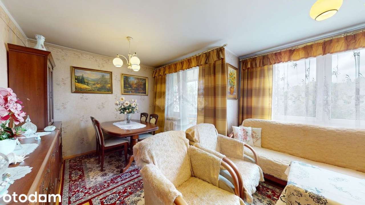 Przestronne 3-pokojowe mieszkanie w puchatku, balkon, osobna kuchnia