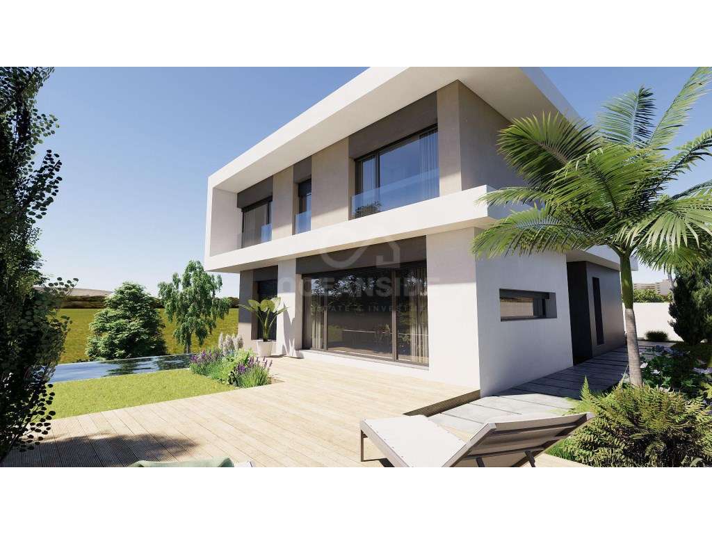 Moradia Moderna T4+1 com Piscina Arquitetura Contemporânea, 3 Pisos... - Grande imagem: 3/8