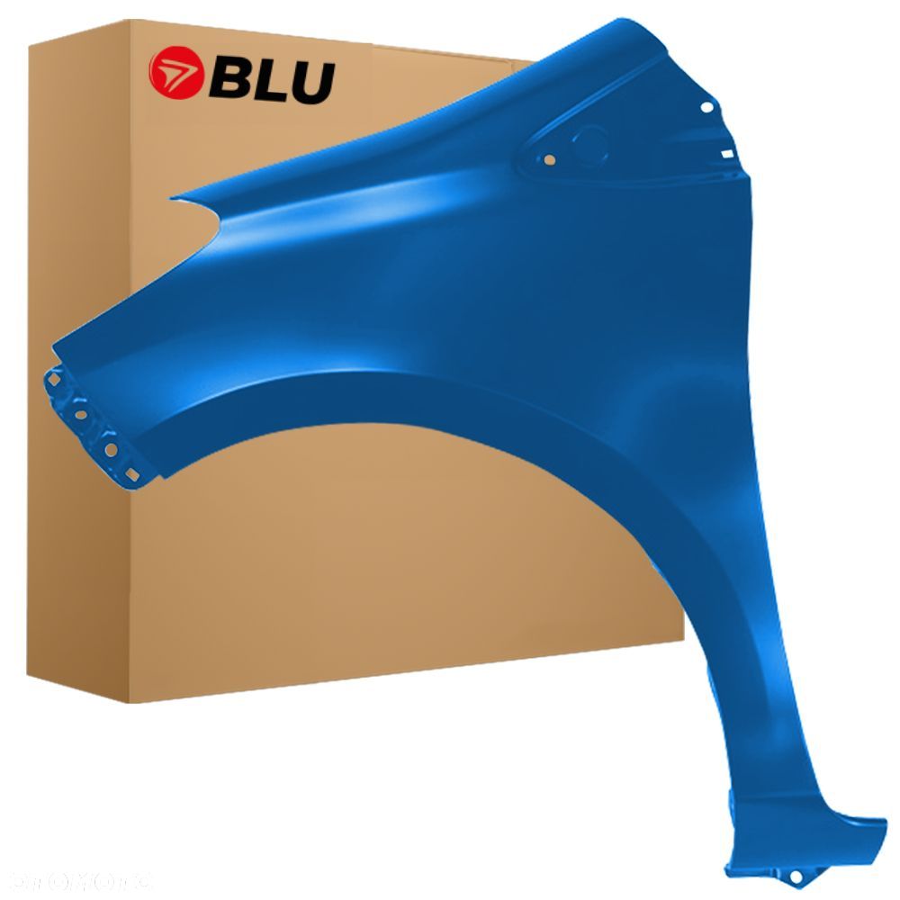 BLU Błotnik TOYOTA YARIS III 3 XP130 8T7 lewy niebieski 2011-2020 przód Blau Streak Metallic - 1