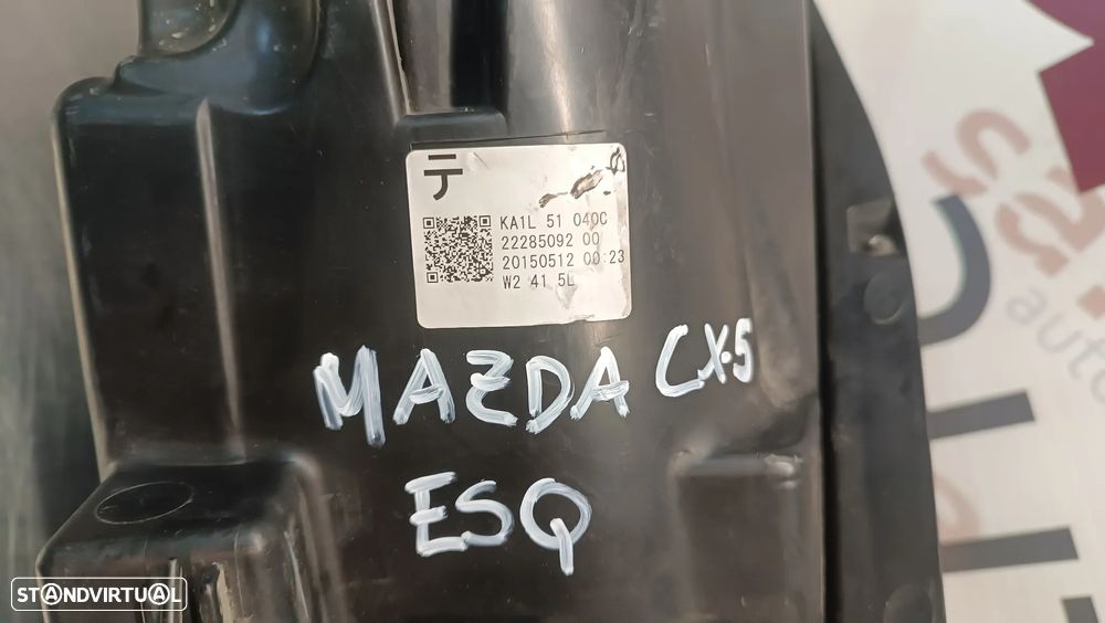 ÓTICA / FAROL MAZDA CX-5 2012-2017 FULL-LED - ESQUERDO REF: KA1L51040C 22285092 (2 APOIOS PARTIDOS) - 9