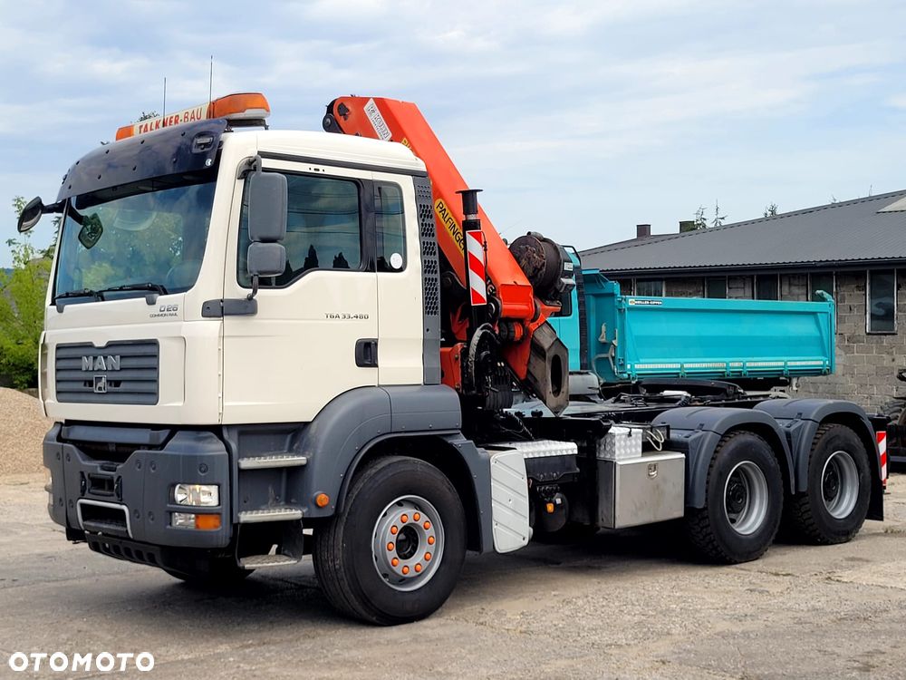 MAN TGA 33.480 6x4 Palfinger PK29002 Ciągnik + Kiper - 3