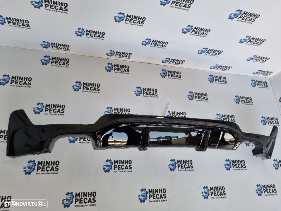 Difusor Traseiro BMW Série 4 (F32|F33|F36) M-Performance Dupla Saída Preto Brilho - 4