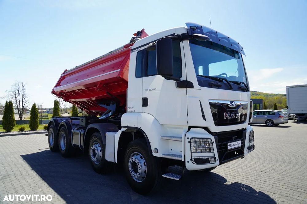 MAN TGS 35.460 / 8X4 / BASCULĂ CU 2 BENZI / BORDMATIC / MEILLER KIPPER / AUTOMATĂ / EURO 6 - 15