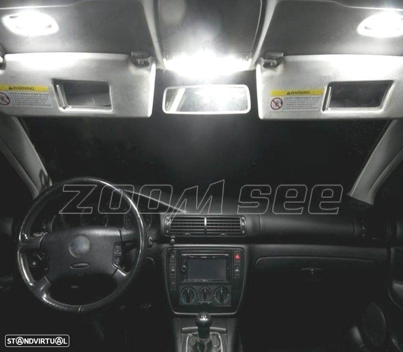 KIT COMPLETO DE 11 LAMPADAS LED INTERIOR PARA VOLKSWAGEN VW PASSAT B5 97-05 - 2