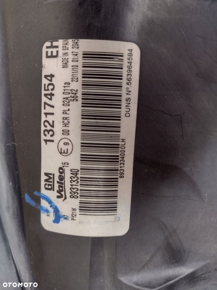 lampa corsa d przed liftem  czarna lewa eu cała - 2