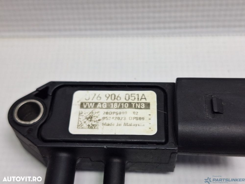 Senzor presiune gaze evacuare VOLKSWAGEN CADDY III Estate (2KB, 2KJ, 2CB, 2CJ) [ 2004 - 2015 ] TDI (BJB, BLS) 77KW|105HP OEM 076906051A - 3