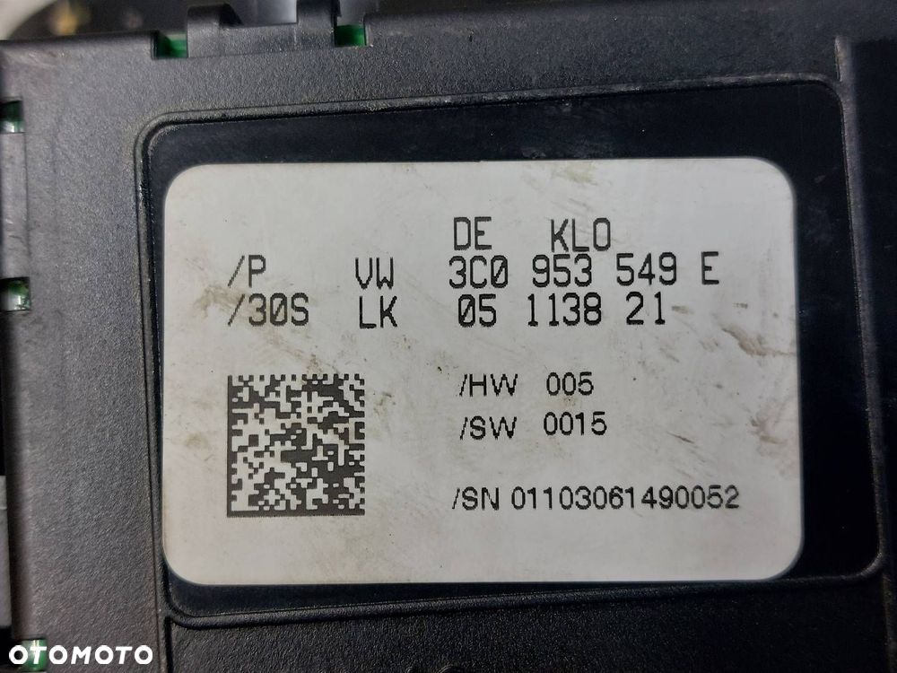 MANETKA PRZEŁĄCZNIK ZESPOLONY VOLKSWAGEN PASSAT B6 3C0953653 3C9953513C - 9